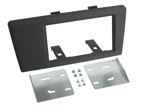 Monteringsramme 2-DIN, mørk grå VOLVO S60, V70, 2000-2004 